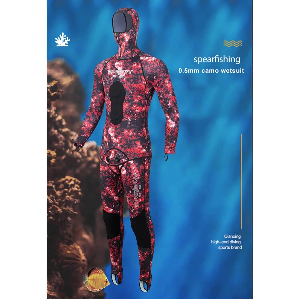 Custom Logo Colorful 0.5mm Chest Zip Yamamoto Neoprene Men Surfing Wetsuit