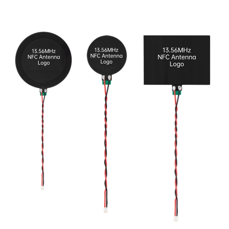 Various Flex 13.56MHz NFC antena Twisted Pair 28AWG Cable ACH(F) 2p jst 1.25 2.54 ipex u.fl Connector Ferrite NFC  Antenna