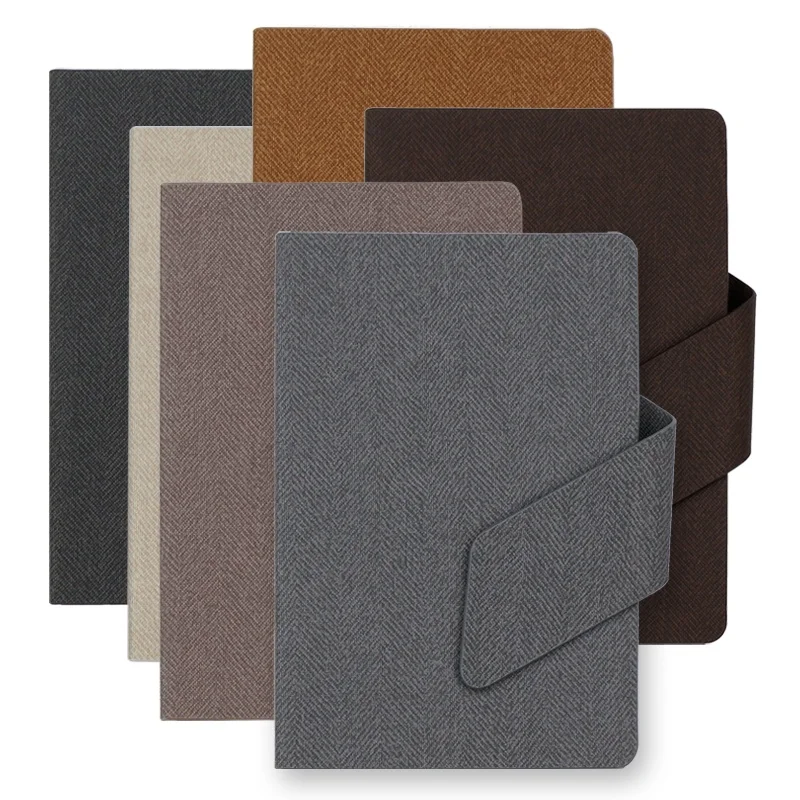 Custom Logo Printed Multifunction Pu Cover A5 Size Wood Free Paper Business Notebook For Gift