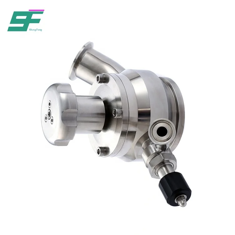 
SS304 SS316L Sanitary Welded Stainless Steel Handwheel Sampling Valve With Port Caps And Chain 