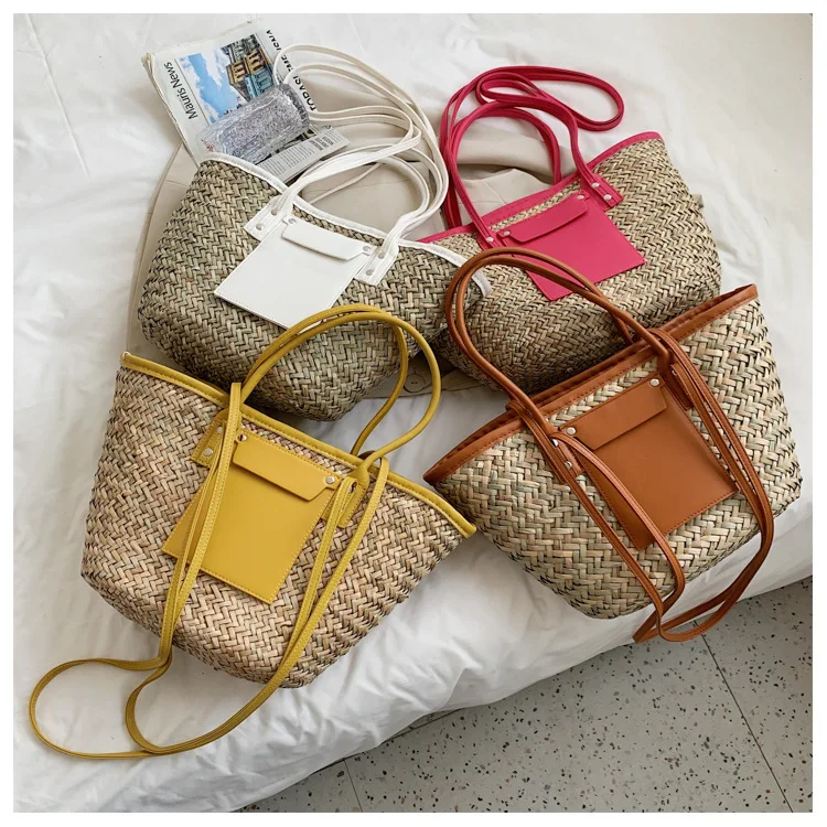 2021 Summer is lovely straw bags fashionable young lady handbag purse