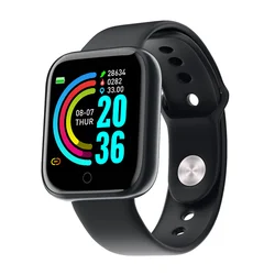 D20 Smart Watches Men Waterproof Sport Fitness Tracker Smart Bracelet Blood Pressure Heart Rate Monitor Y68 Smartwatch