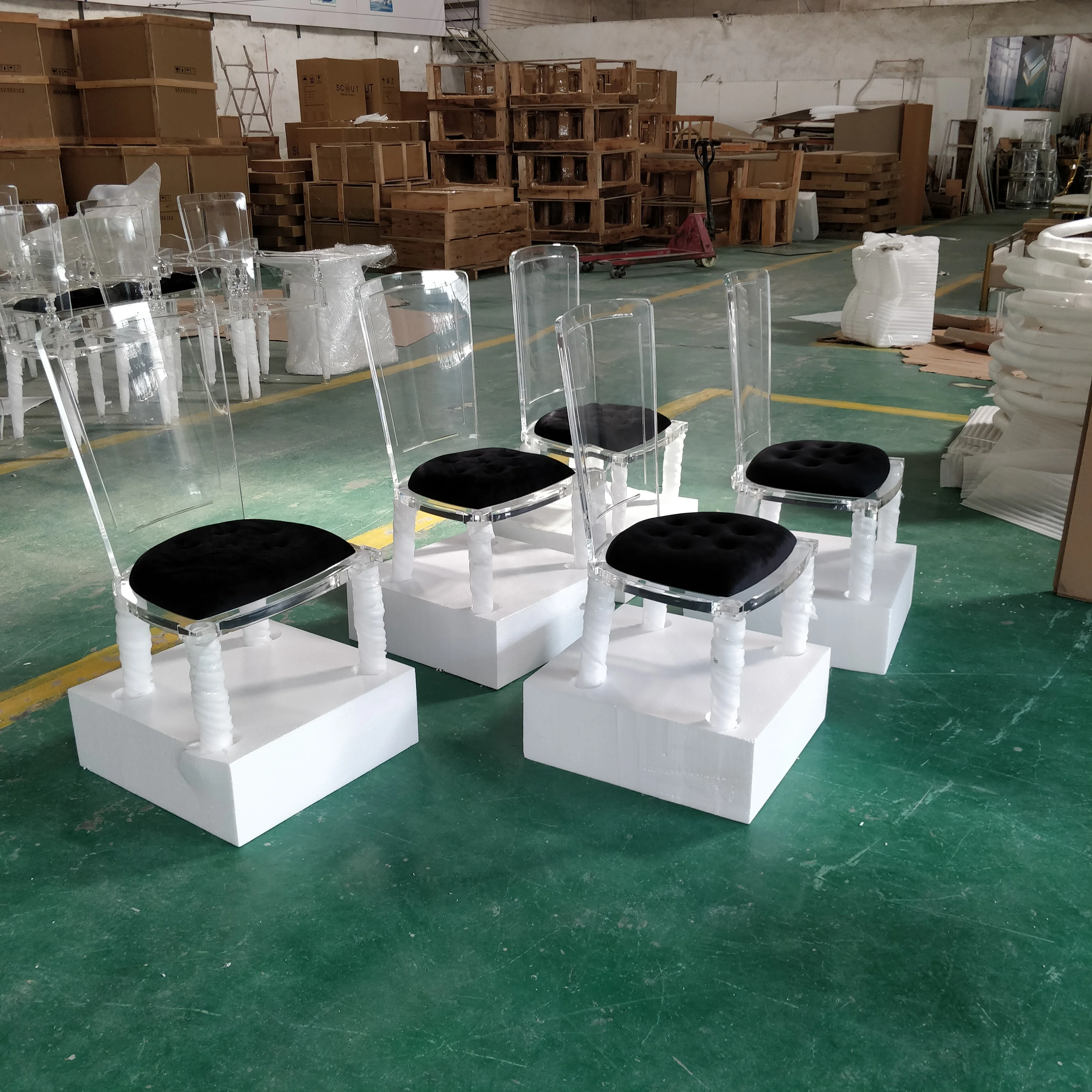 Горячая Распродажа, роскошный акриловый прозрачный пластиковый обеденный стул для гостиной