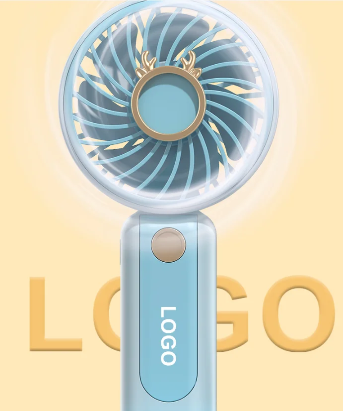 USB Mini Handheld Fan Portable Folding fan Long Battery Life Portable Handheld Mini Fan for Summer