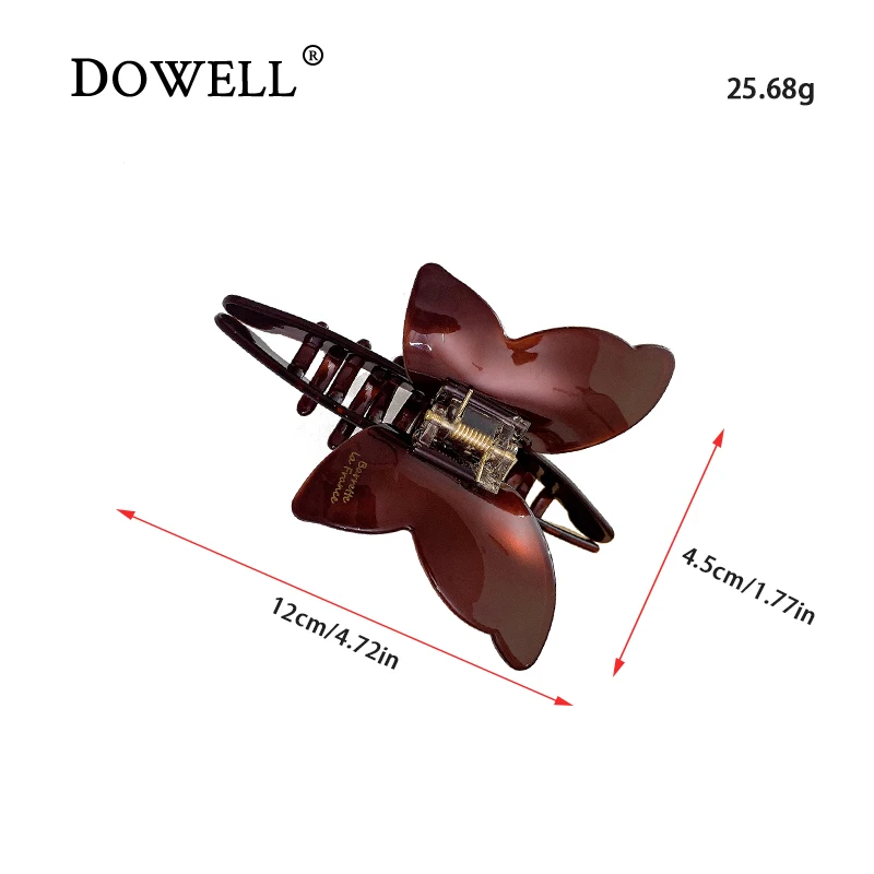 Заколка для волос DOWELL роскошная заколка с большой бабочкой элегантный аксессуар уксусной кислотой украшения