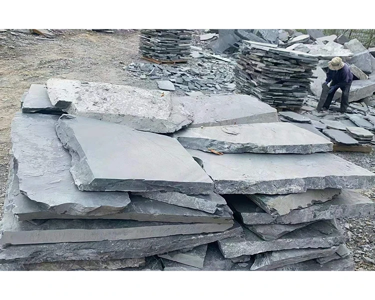 Natural Black Slate Basalt Stone Ariston Irregular Shaped Paver For Exterior Stone Cladding Wall Decoration Floor Tile