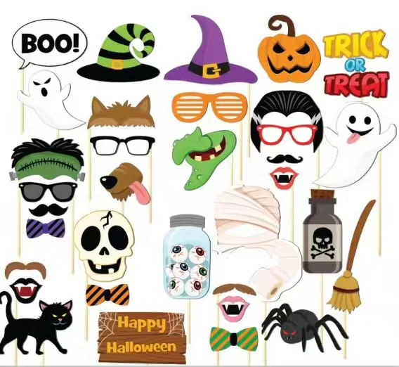 Maaadro Halloween Photo Booth Props Halloween Decorations Creative Happy Halloween Party