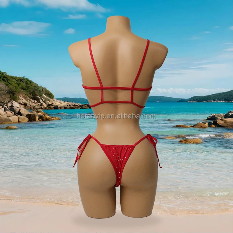 S651 New Model Two Pieces Exotic Dancewear Sparkling Bikini Set Dancewear Club Ourfits Swimsuit Rhinestone Costume