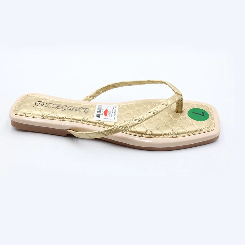 Factory Wholesale Summer 2024 New Style Fashion Open-toed Flip-flops Slippers Fancy Ladies Shoes Wear Leather Flat Sandals