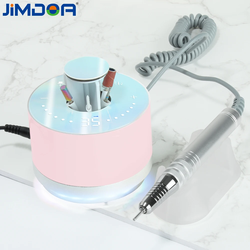 Professional Brushless Led Electric Strong Nail Drill Bits Machine 35000rpm Nail Equipments