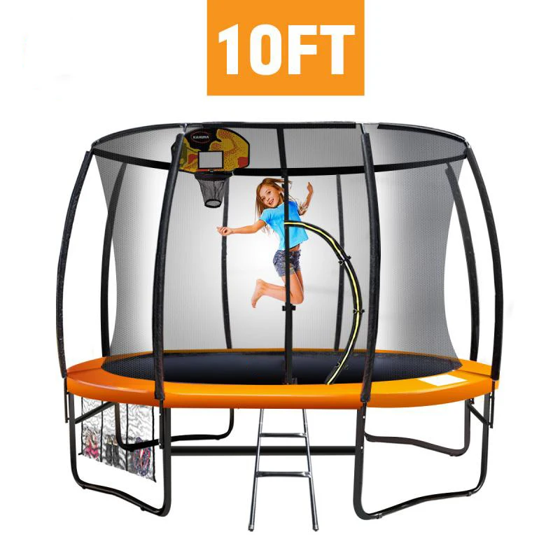 10FT Backyard Trampoline With Enclosure