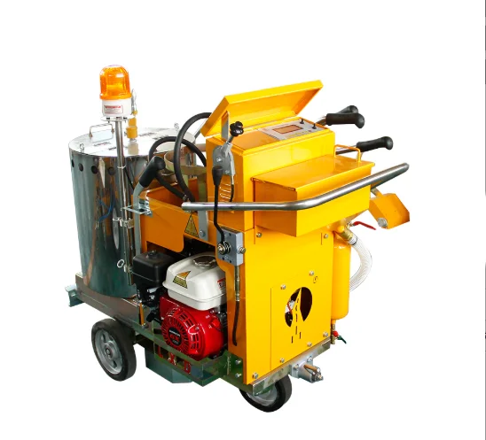 Thermoplastic rumble  profile rib lines sidewalk pavement striper road line paint equipment