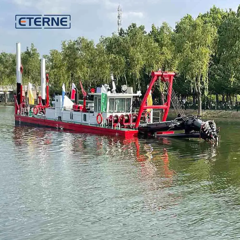 1200 M3/H Hydraulic 14 Inch Cutter Suction Dredger Diesel-Powered New River Lake Dredging Pump Engine Motor Gearbox