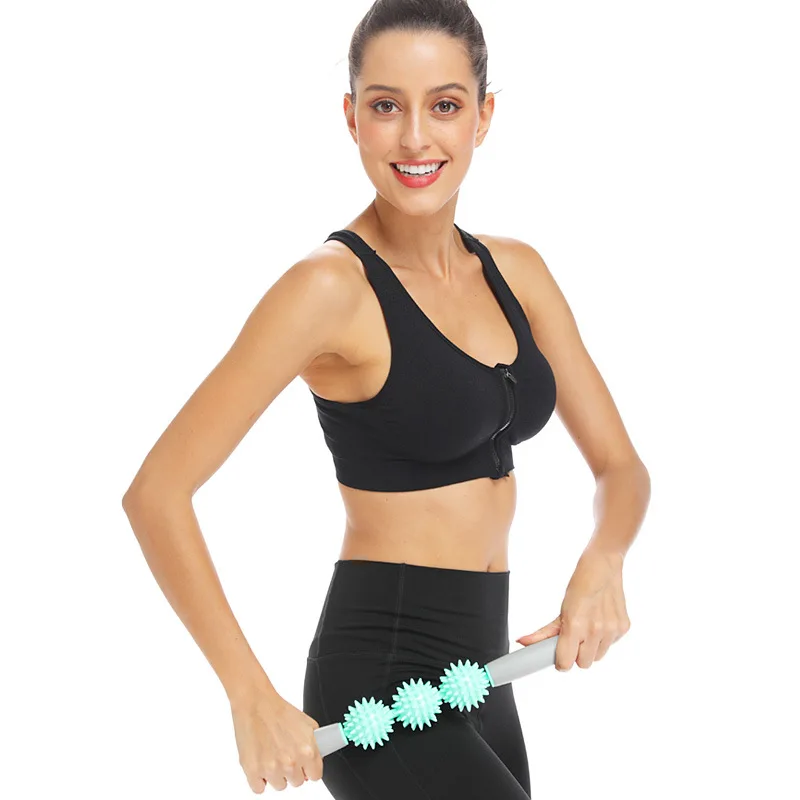 Trigger Point Handheld Spiky Balls Muscle Back Foot Neck Roller Massage Stick