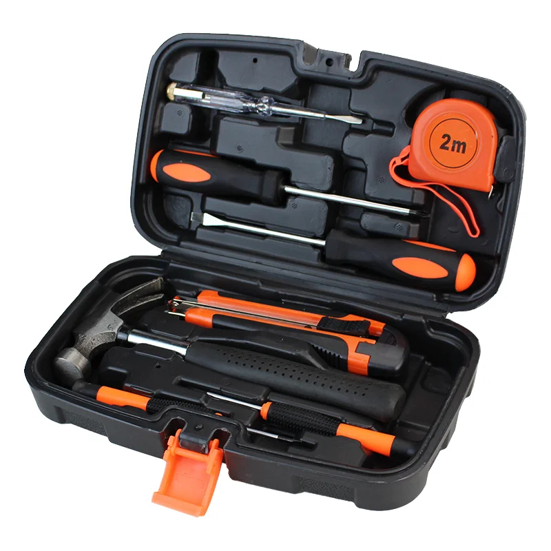 Factory 9 Piece Home Tool Set Home Combination Tool Set Good Quality Car Tool Kit Set