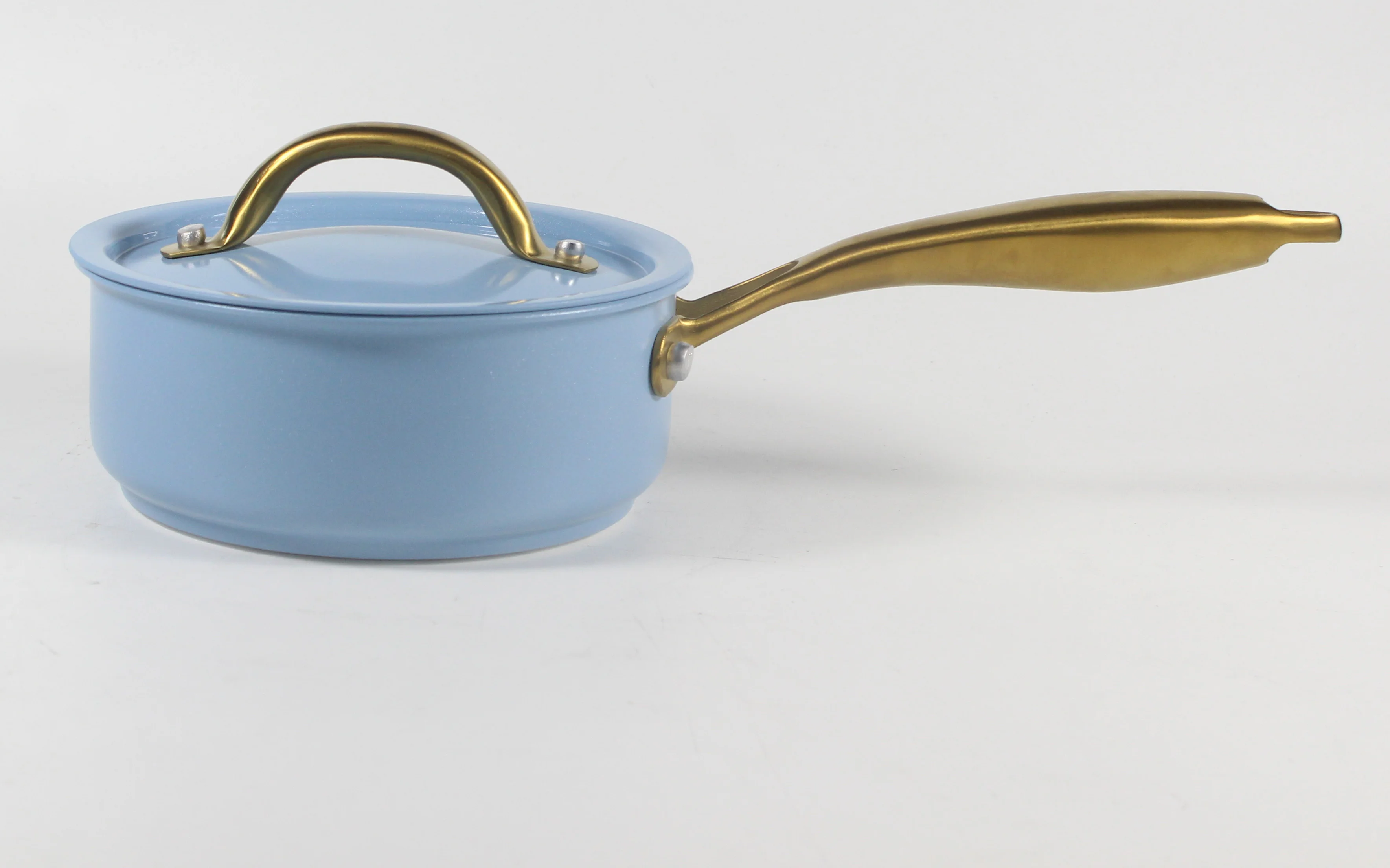 16pcs Factory Wholesale High Quality Induction Cooker Frying Pans Ceramic Nonstick Frying Pan Aluminium Lid Casserole Pot S.S