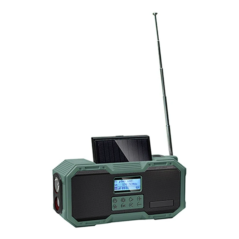 D588 Multifunctional Solar Retro Speakers outdoor/home Radios Para Autos Internet Wireless Noaa am fm Radio