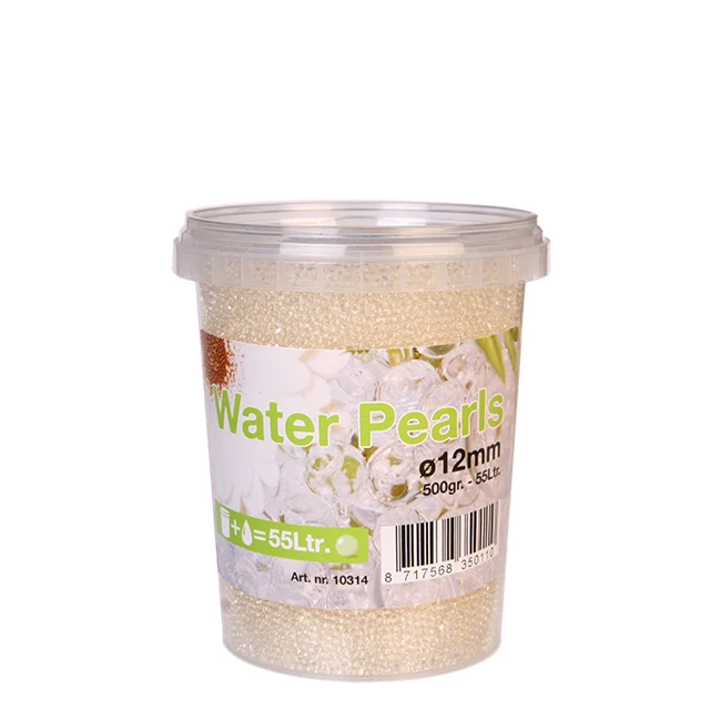 Decorative  Water pearls Jelly Gel Balls Chrystal Clear available in multiple sizes 10-12mm 500gr box 24 pcs hydrated 10-12mm