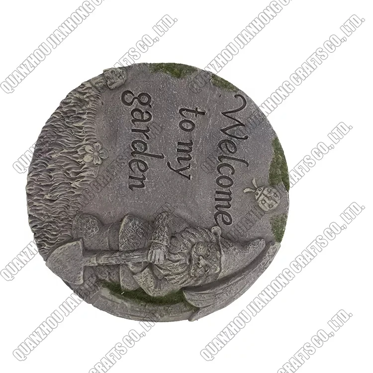 Resin Garden Gifts Polyresin Plaques Paw Print Pet Memorial Stones For Dogs