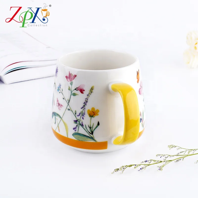 
Competitive Price matte ceramic to go cup ceramic coffee cup with straw esign home small ceramic porcelain tea cup 