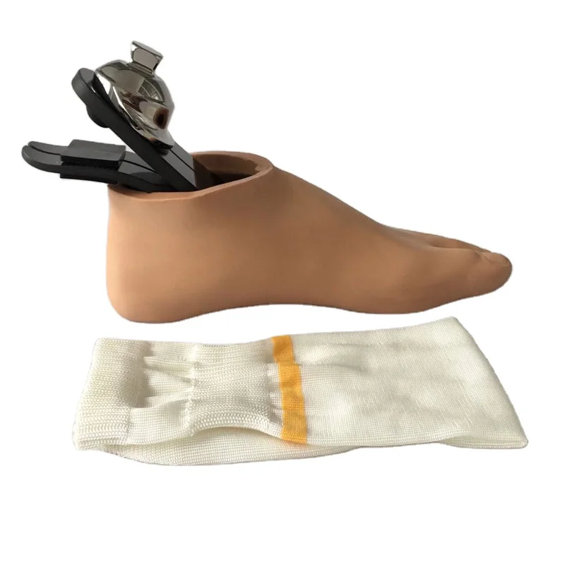 Artificial Leg Artificial Limb Low Ankle Carbon Fiber Artificial Foot With Titanium Adapter Prosthetic Foot