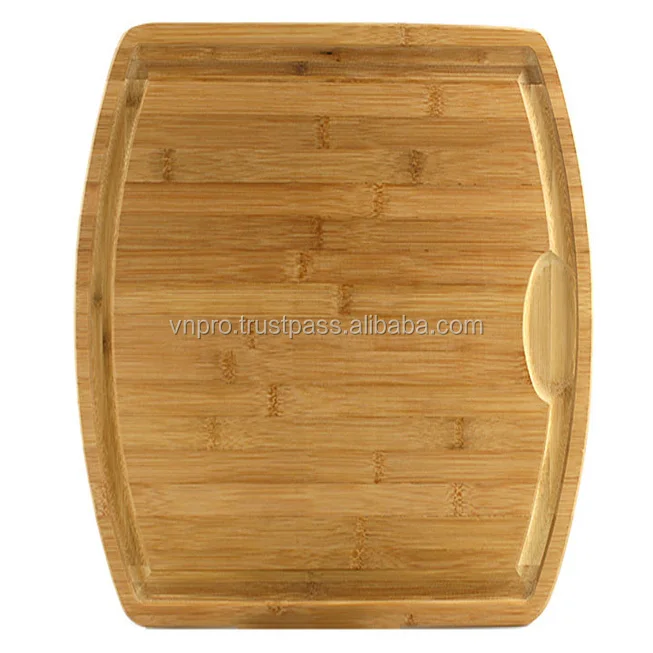 
Hot sale Eco-friendly organic bamboo cutting board wood thick chopping block Vetnam factory bamboo cutting board 