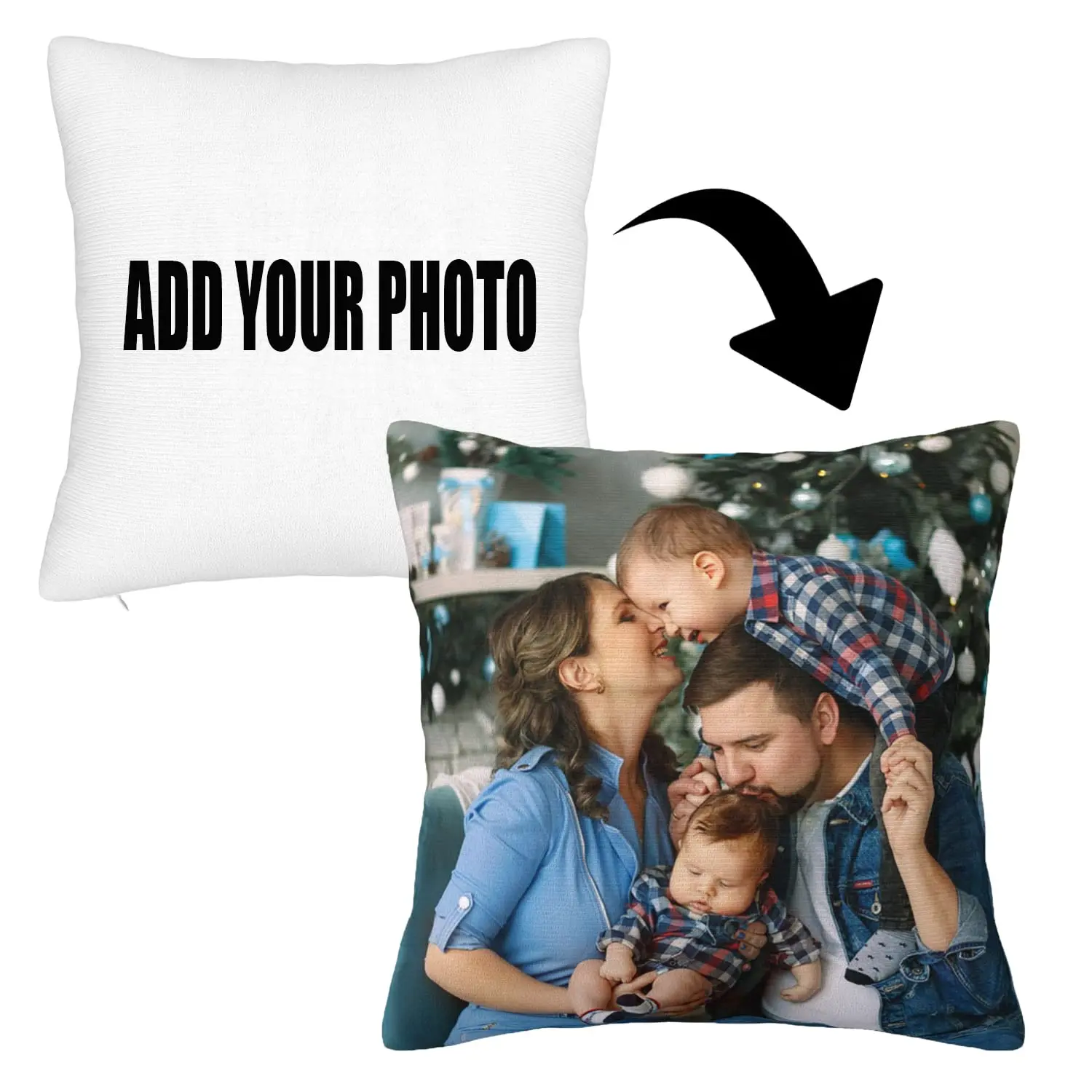 Custom Pillow case with Picture Design Your Own Photo logo Throw Cushion Covers for Sofa Couch Guesthouse Hotel Bed Decorative