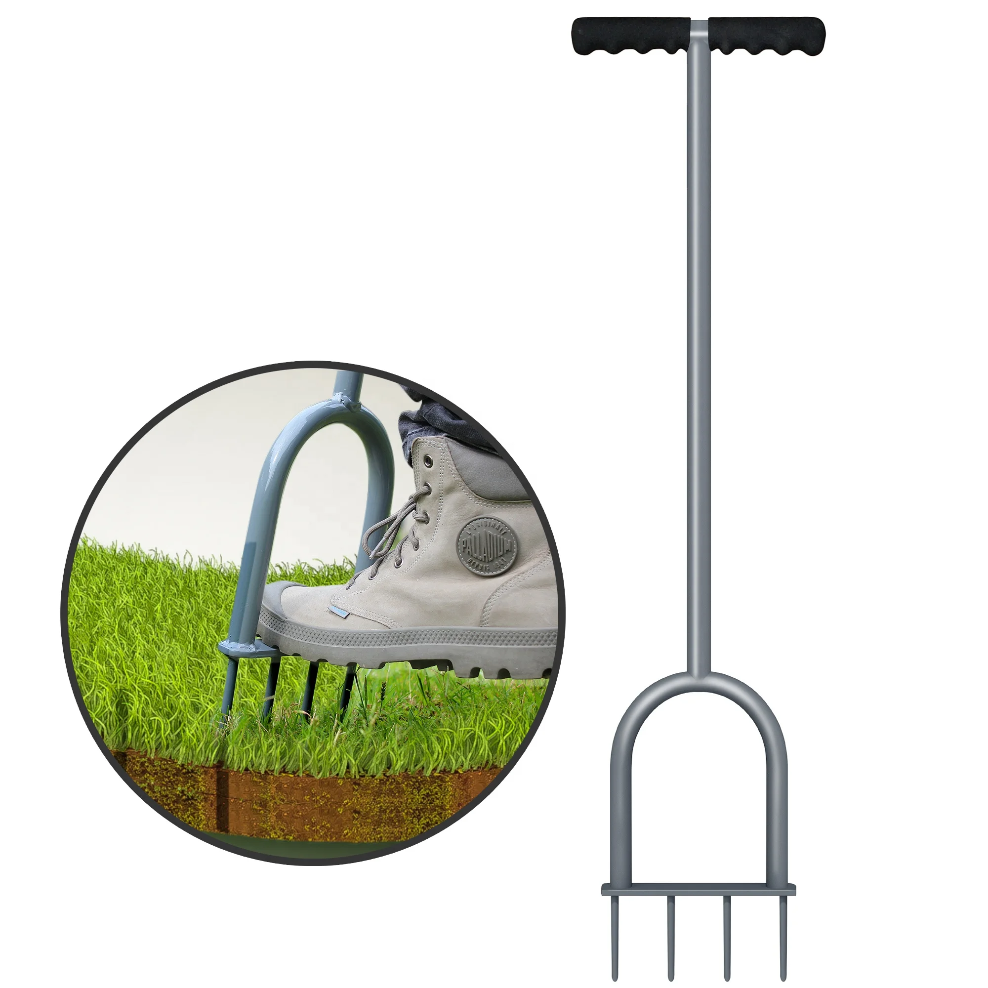 Lawn Aerator Shoes For Grass Plugger Tool Hand Aerator Core Aquaculture Machine Aerators