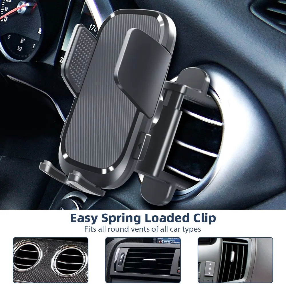 Newest Design Round AC Air Vent Car Phone Holder Flexible Car Mount Mobile Phone Stand For Car Holder