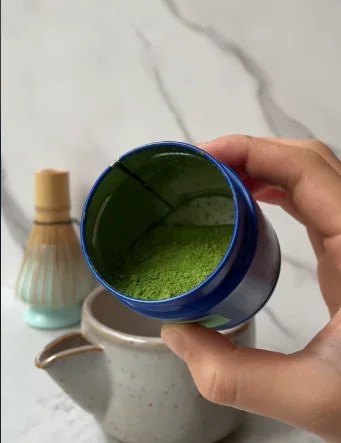 30g 50g custom luxury eco friendly airtight matcha tea packaging tin jar empty small metal round matcha tin can for matcha