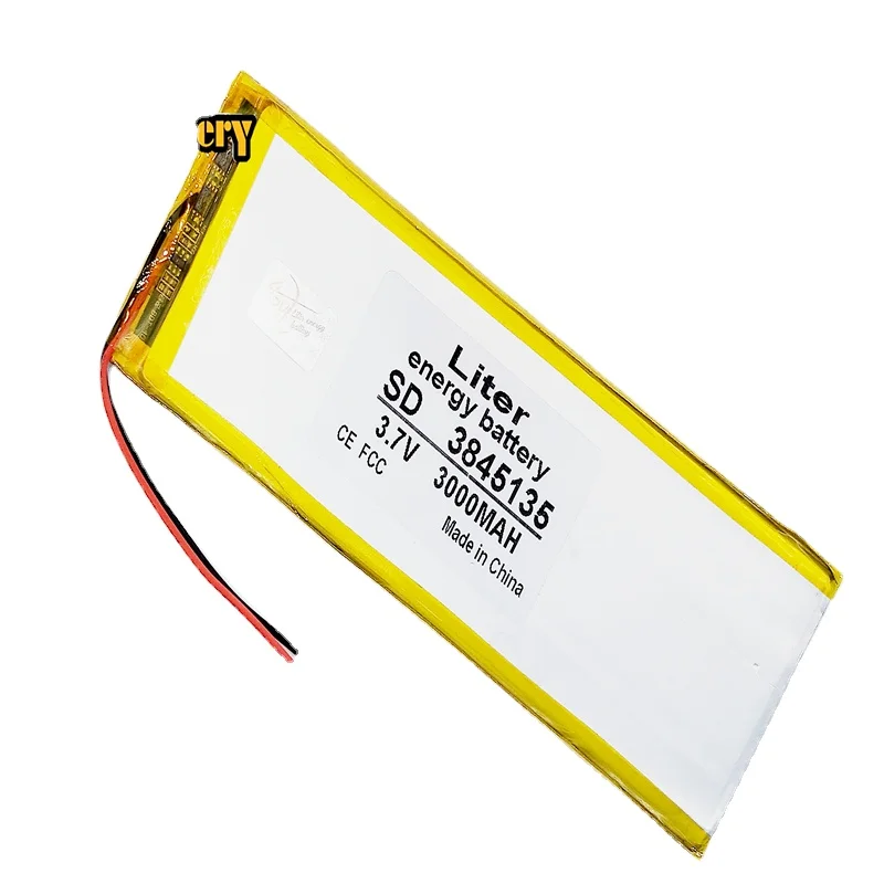 3845135 литий-полимерный аккумулятор перезаряжаемый 3 7 в 4000 мАч с печатной платой и разъемом