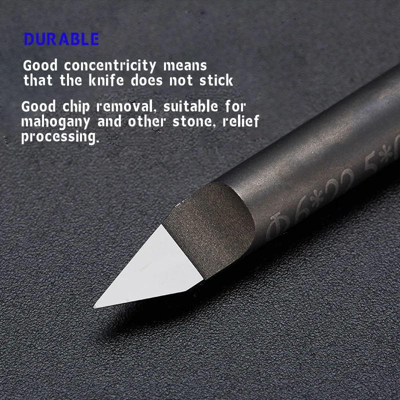 WEIX CNC engraving bit PCD diamond milling cutter Stone carving knife