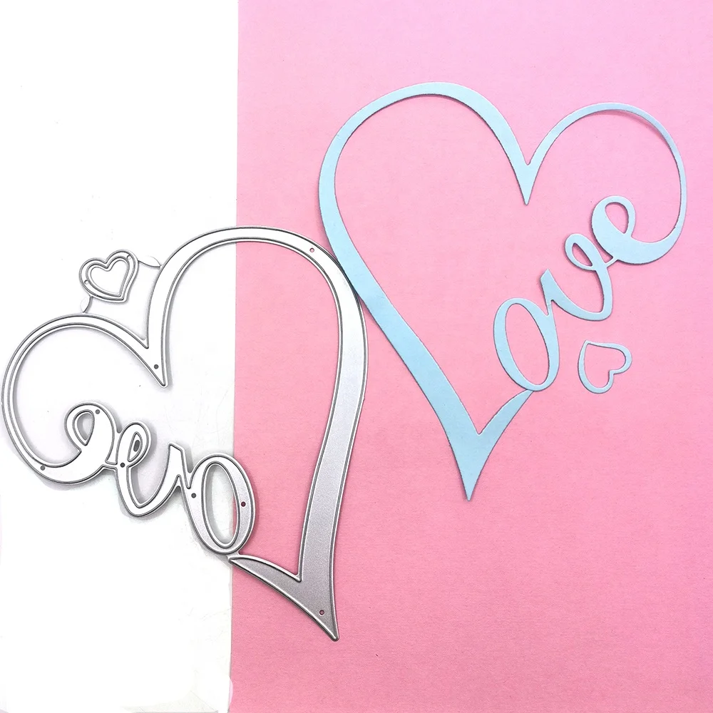 Wholesale Heart Lace Die Cuts For Card Making Cutting Die For Stencils Dies 2021 Embossing Folders For Card Making