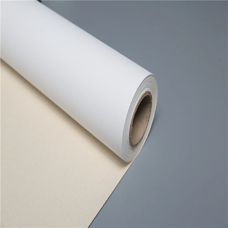 
360gsm printable art on glossy canvas 100% cotton material roll with eco-solvent inks pure cotton canvas 