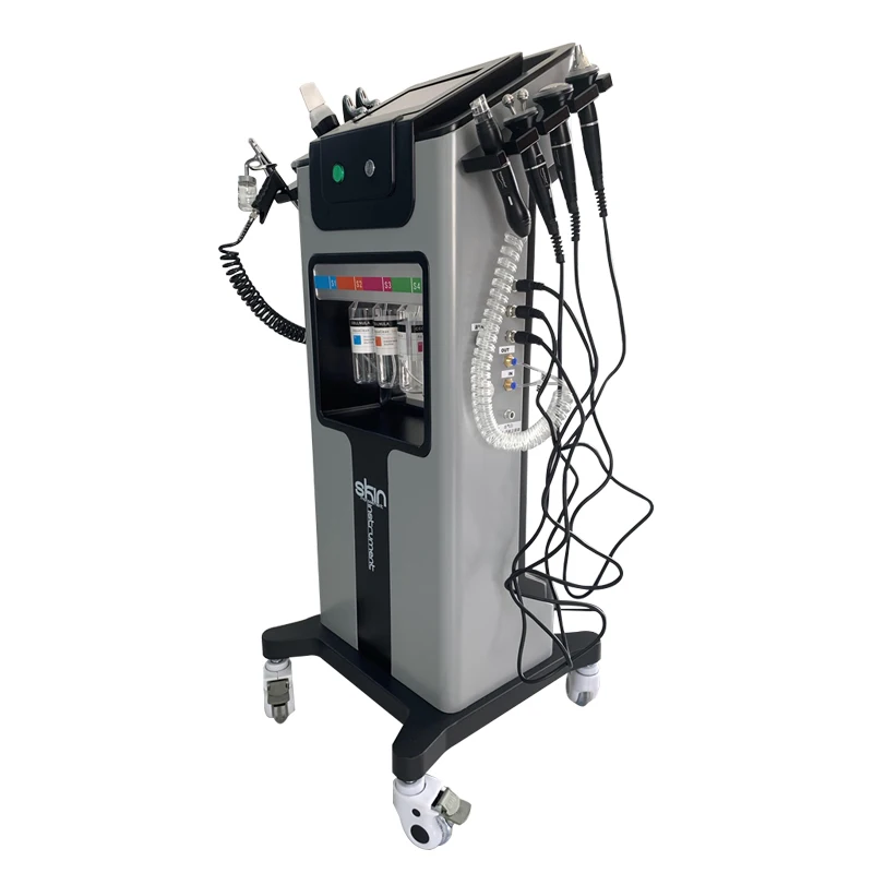 8-in-1 black machine rf microdermabrasion firming skin management instrument