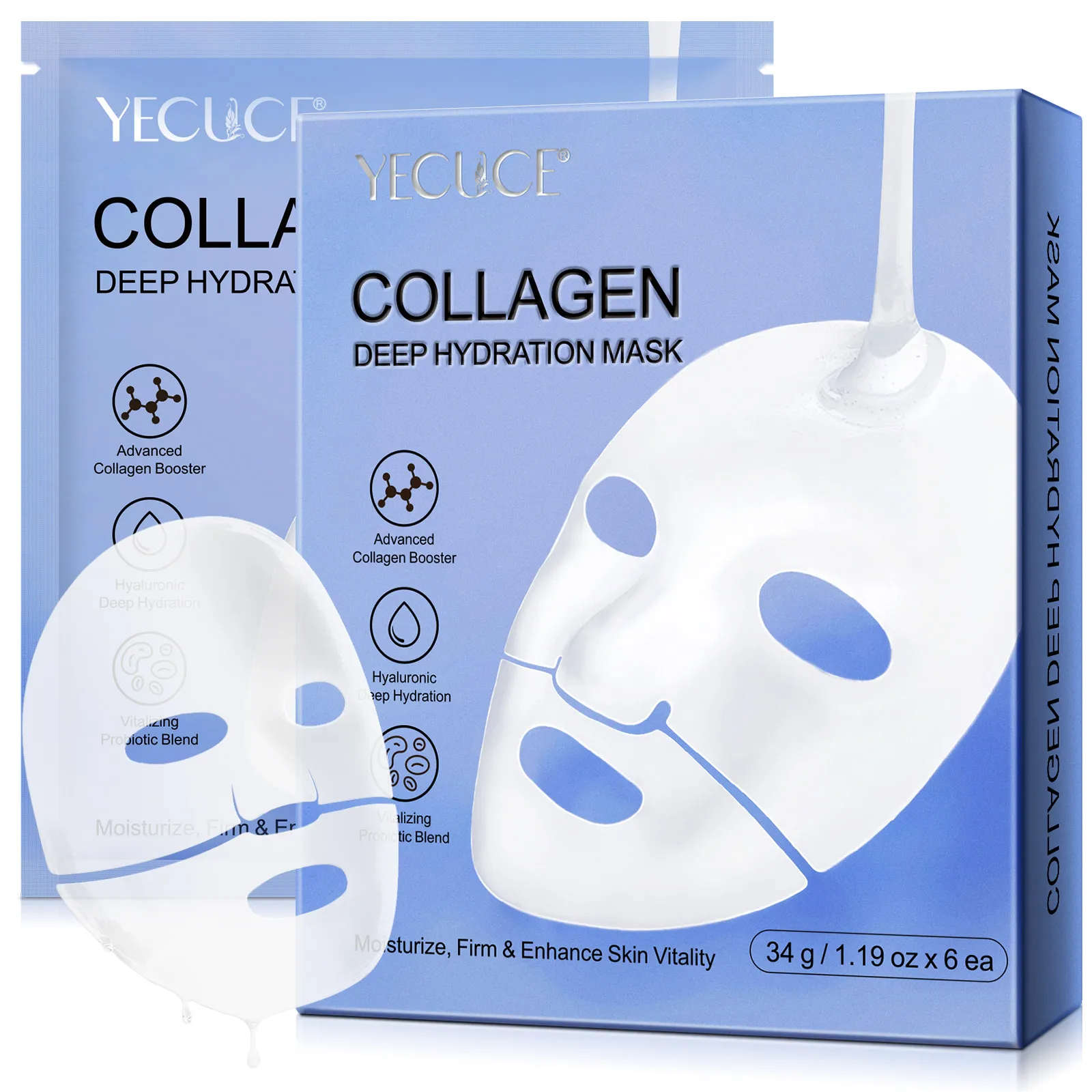 Wholesale Elasticity Firming Moisturizing Overnight Deep Collagen Mask Collagen Deep Hydration Mask