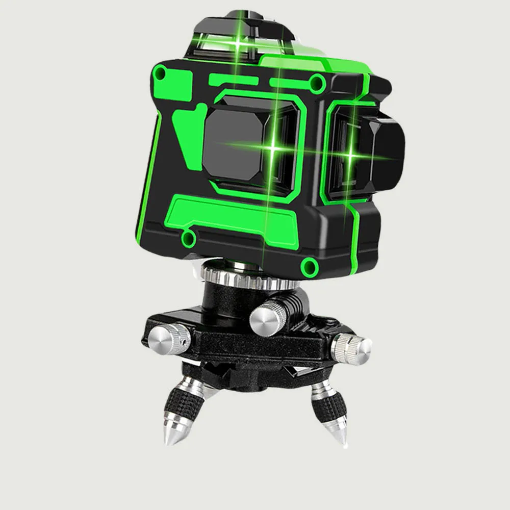 Новое поступление, зеленый и красный луч, автоматический вращающийся лазерный линейный уровень на 360 градусов, машинный инструмент, строительный измерительный инструмент