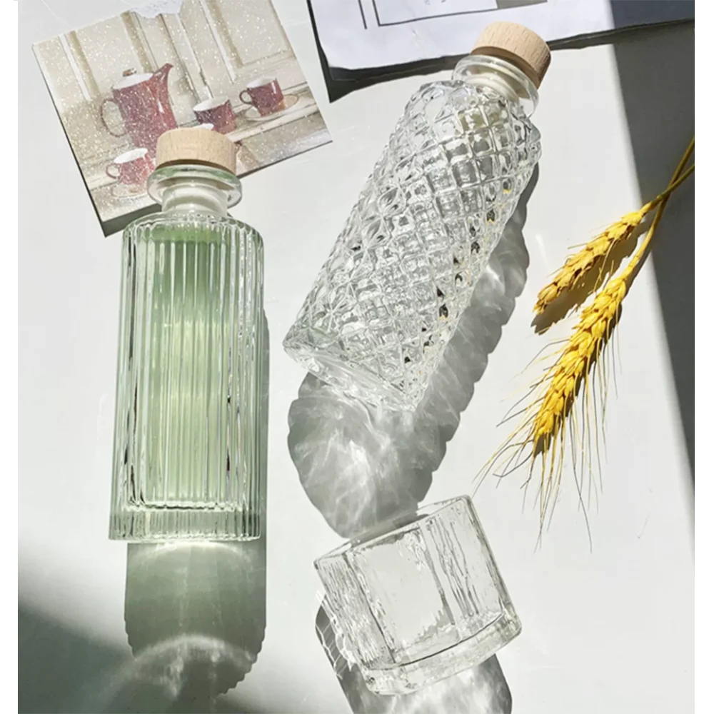 Wholesale Customized Design Alcohol Glassware Clear Glass Wine Bottle For Brandy Wine Whisky XO Sake