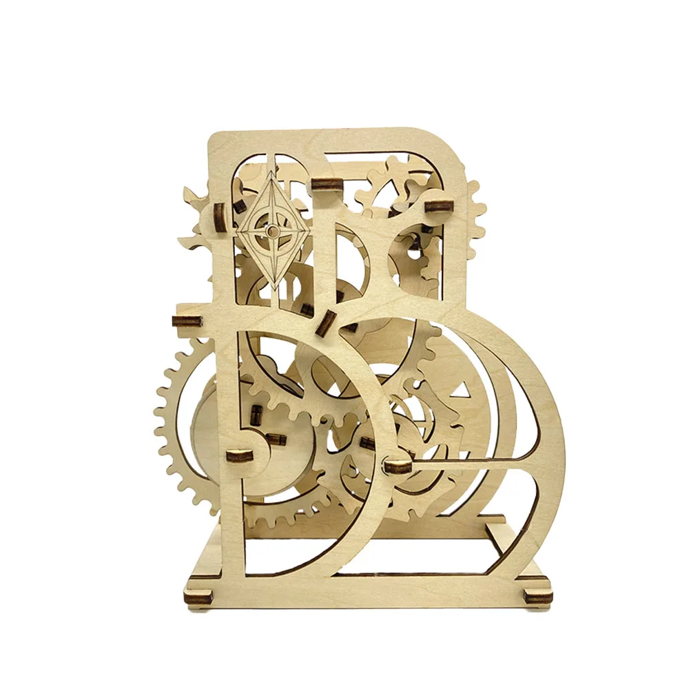 2022 Original Design Educational Toy Assmble Diy Wheel of Fortune 3d Puzzle Wood Game Toys Gifts for Kids