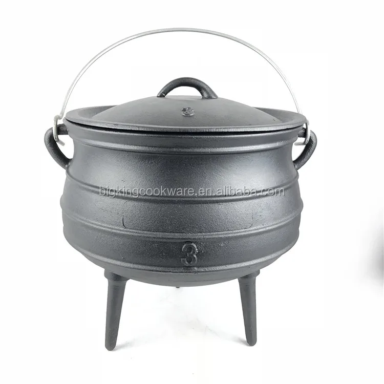 South Africa Cast iron camping potjie three legs stove oven 3 Legs Casting Iron Pot