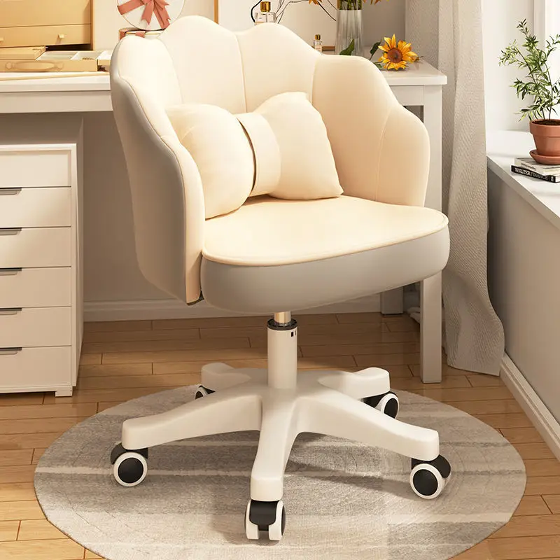 Makeup Chair Light Luxury Girls Bedroom Dresser Stool Home Network Red Ins Back Simple Nail Petal Chair