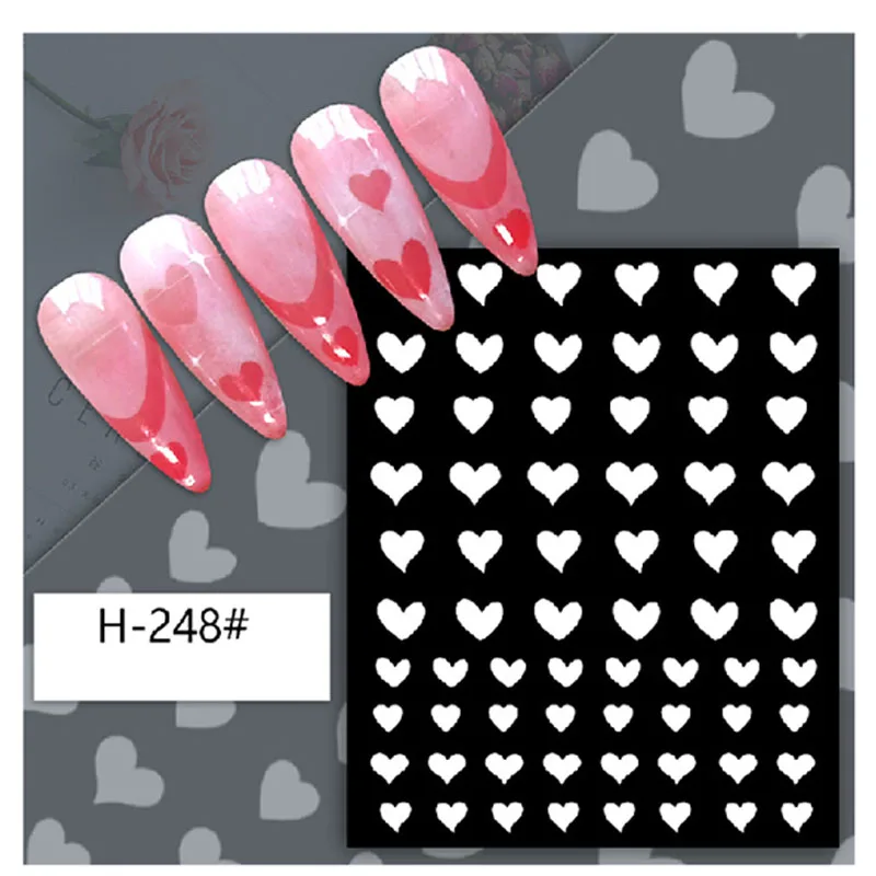Nail Supplies Popular butterfly moon bear 3d nail sticker Nail Art Hollow spray painting stickers
