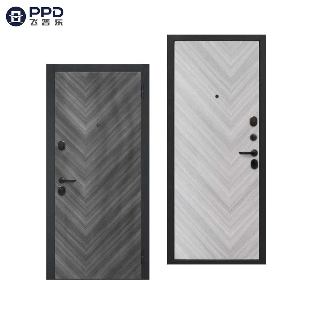 Widely Used Main Gate Iron Doors Special Residential Front Entry Door Various Pretty External Russian Steel Door with Multi-Lock