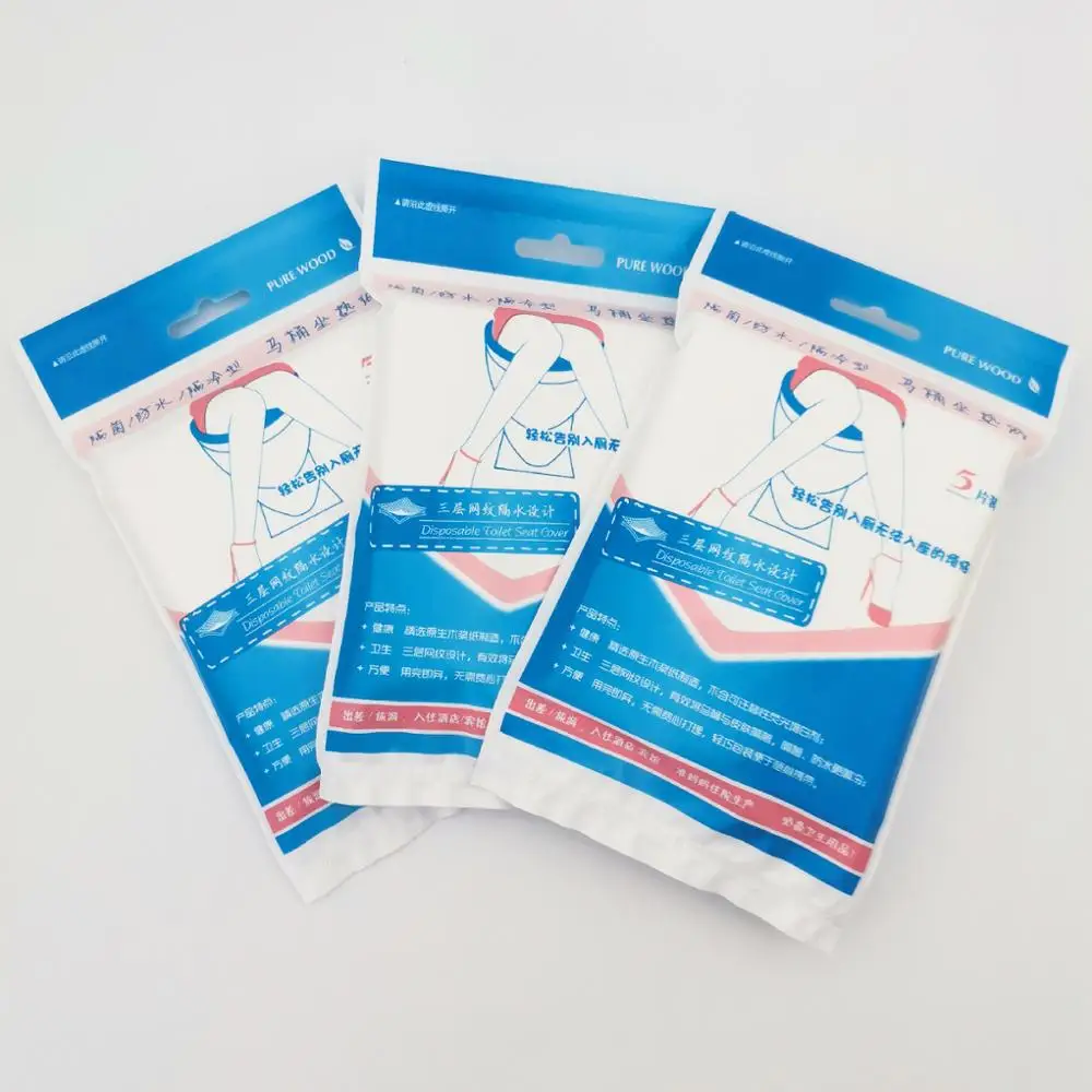 
Disposable waterproof and eco-friendly paper toilet seat cover paper for travelling 