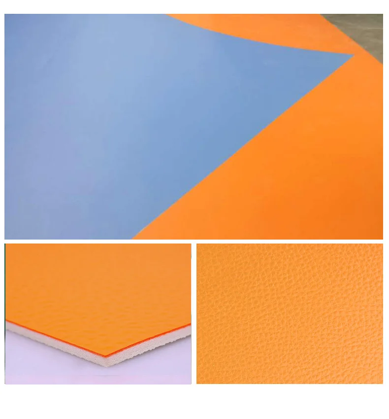 PVC Sports Flooring Rolls Volleyball Basketball GYM Court Using Flooring Waterproof Sports PVC Rolls Flooring