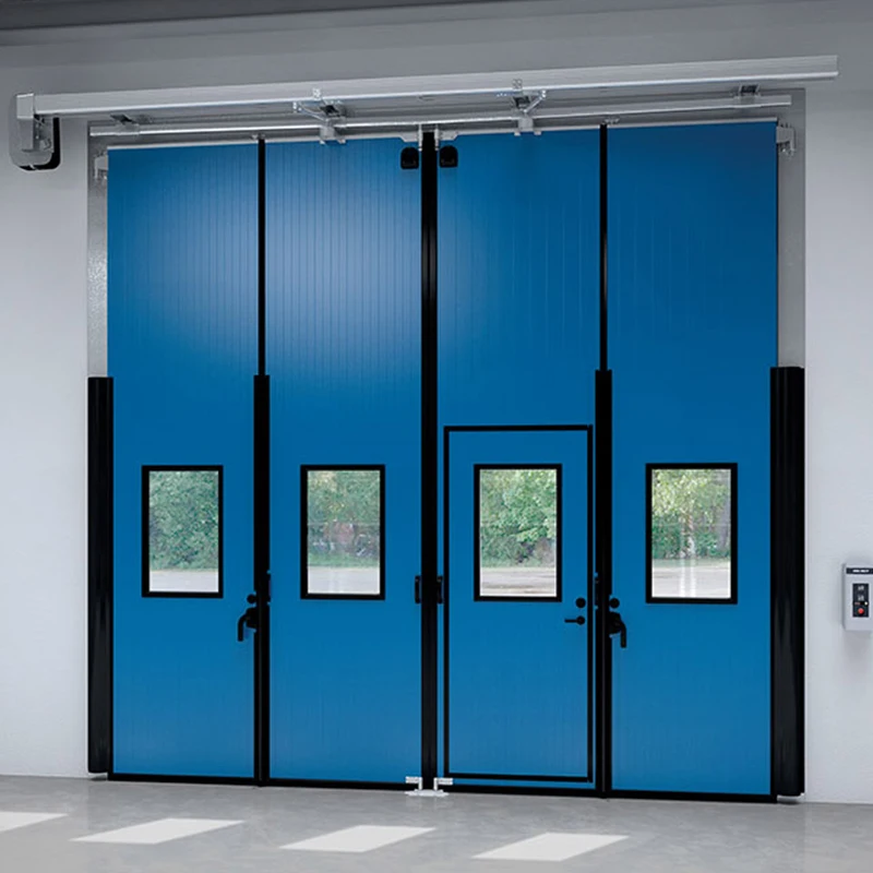 Factory Warehouse Electric Industrial Folding Door Remote Control Telescopic Automatic Folding Door Aluminum Folding Door