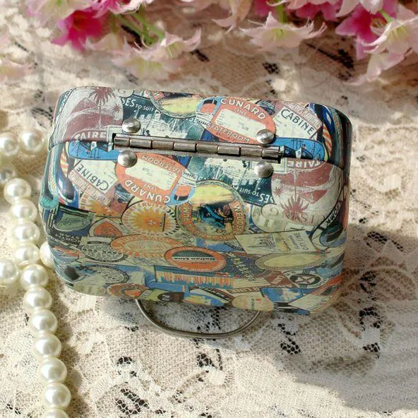 Custom Small Tin Box 75*55*35 mm Mini Metal  Square Tin Box TB092604