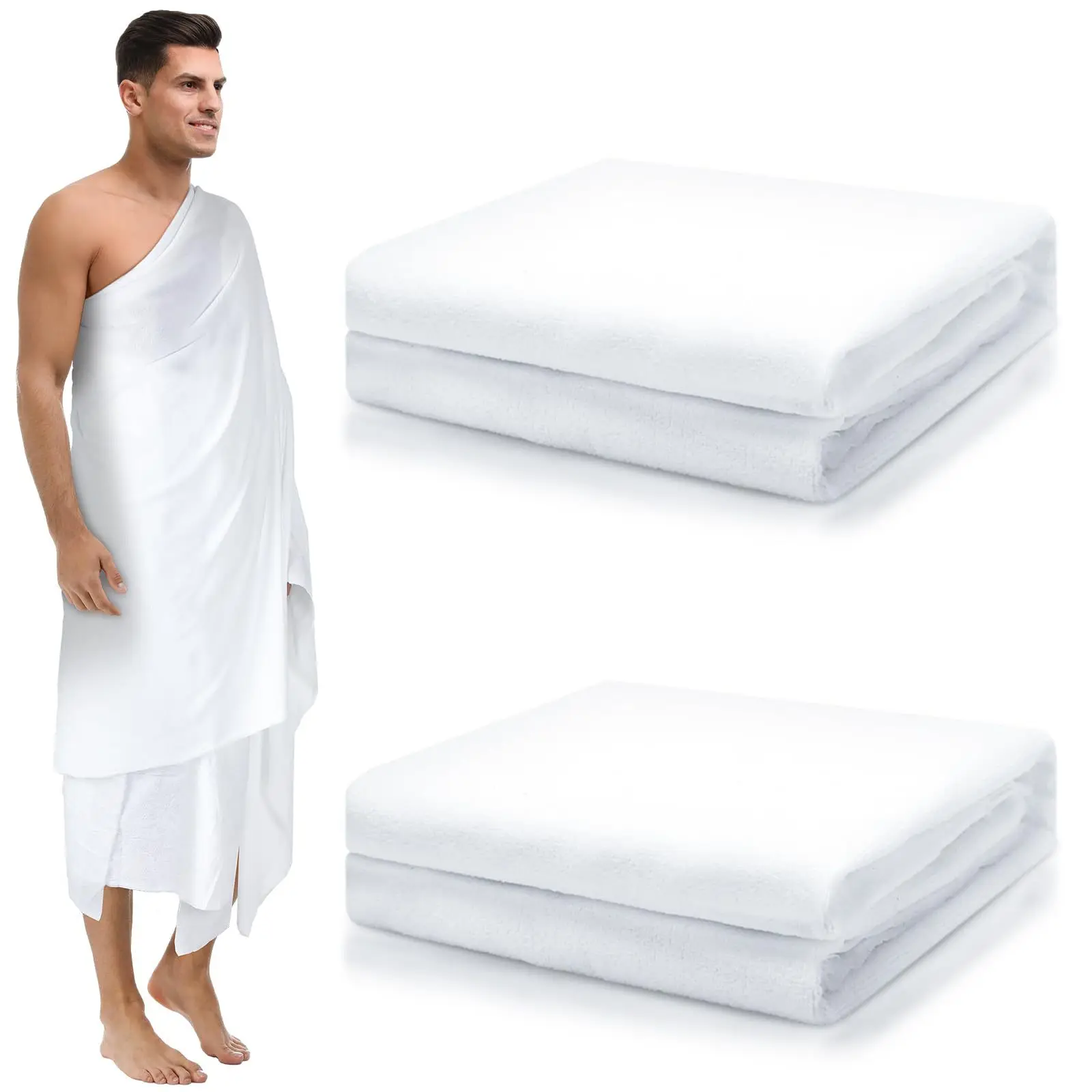 1.4kgm men ihram set pilgrimage clothes handuk turki tube muslim arab hajj ihram umrah towel microfiber ihram micro fiber