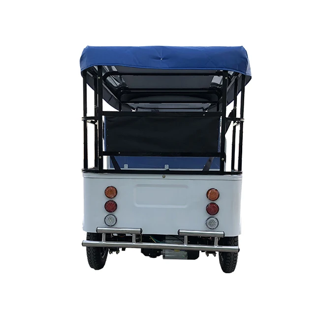 Lithium battery powered auto rickshaw 6 passenger seats with safety belts