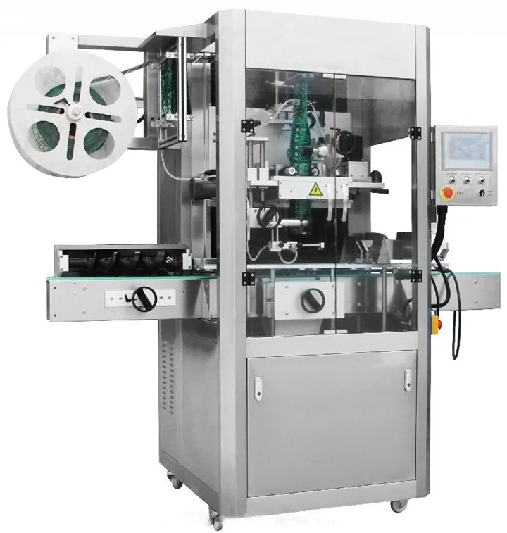 Automatic shrink sleeve printing labeling machine and filling machine bottle shrink sleeve labeling machine neck shrink label